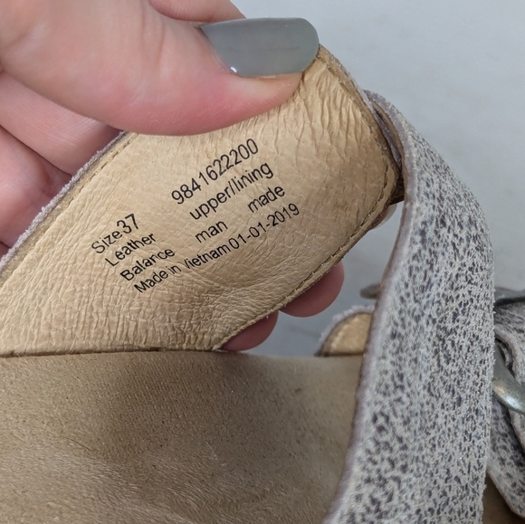 Dansko Sophie Metallic Two Strap Leather Open Toe Sandals - Picture 7 of 7